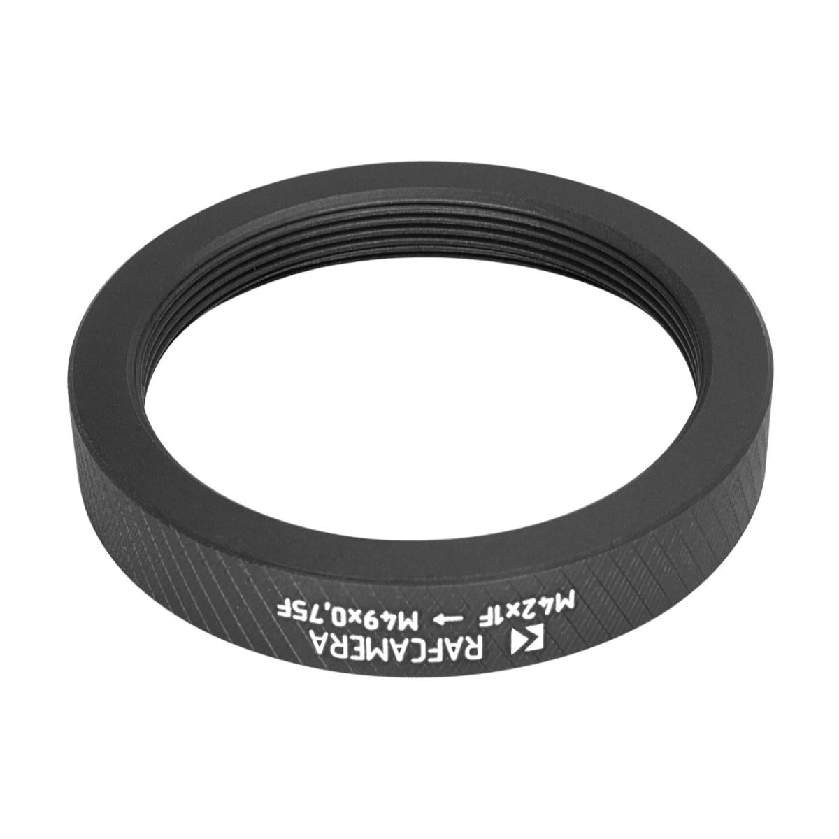 M42x1 female to M49x0.75 female thread adapter