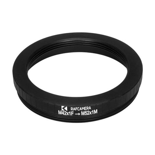 M42x1 female to M52x1 male thread adapter