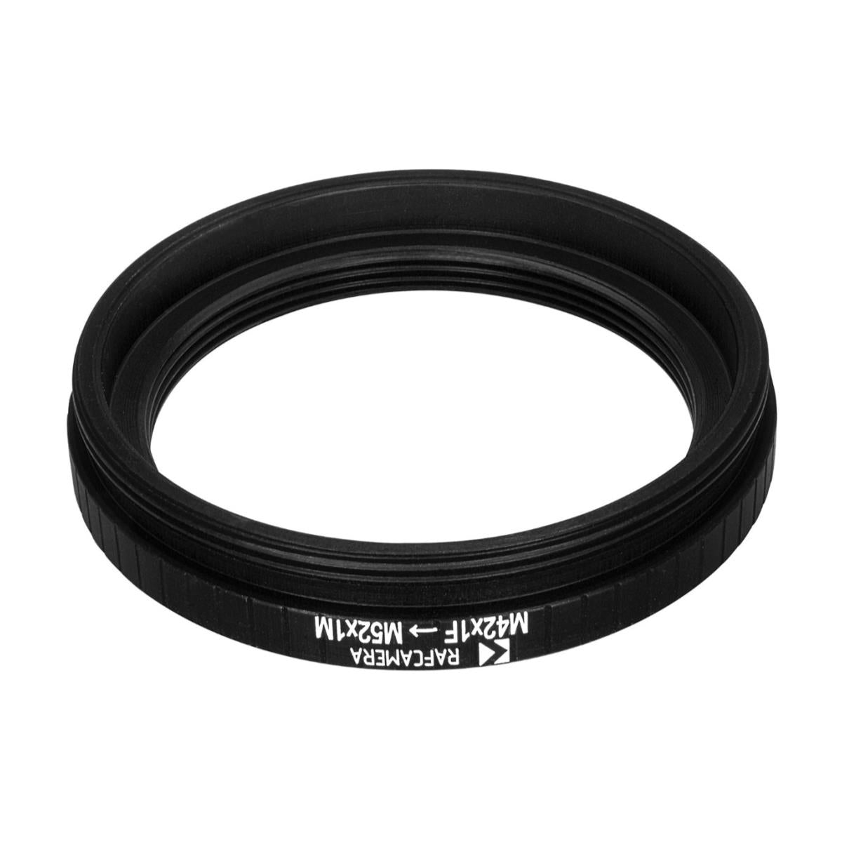 M42x1 female to M52x1 male thread adapter