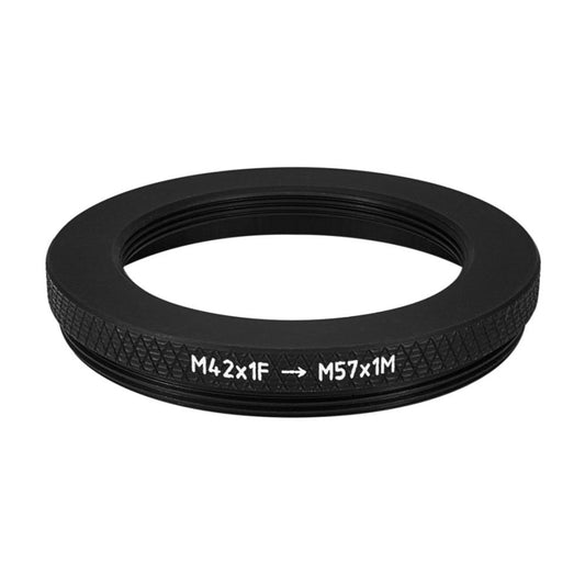 M42x1 female to M57x1 male thread adapter for Bronica S2