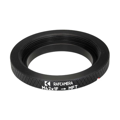 M42x1 female thread to MFT (Micro 4/3) camera mount adapter for helicoids