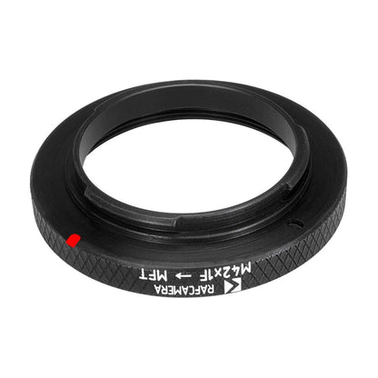 M42x1 female thread to MFT (Micro 4/3) camera mount adapter for helicoids