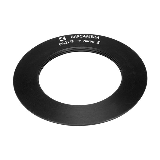 M42x1 female thread to Nikon Z-mount camera adapter