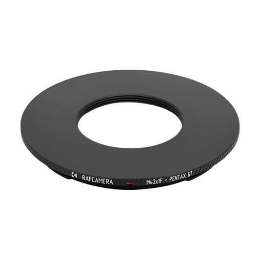M42x1 female thread to Pentax 67 camera mount adapter