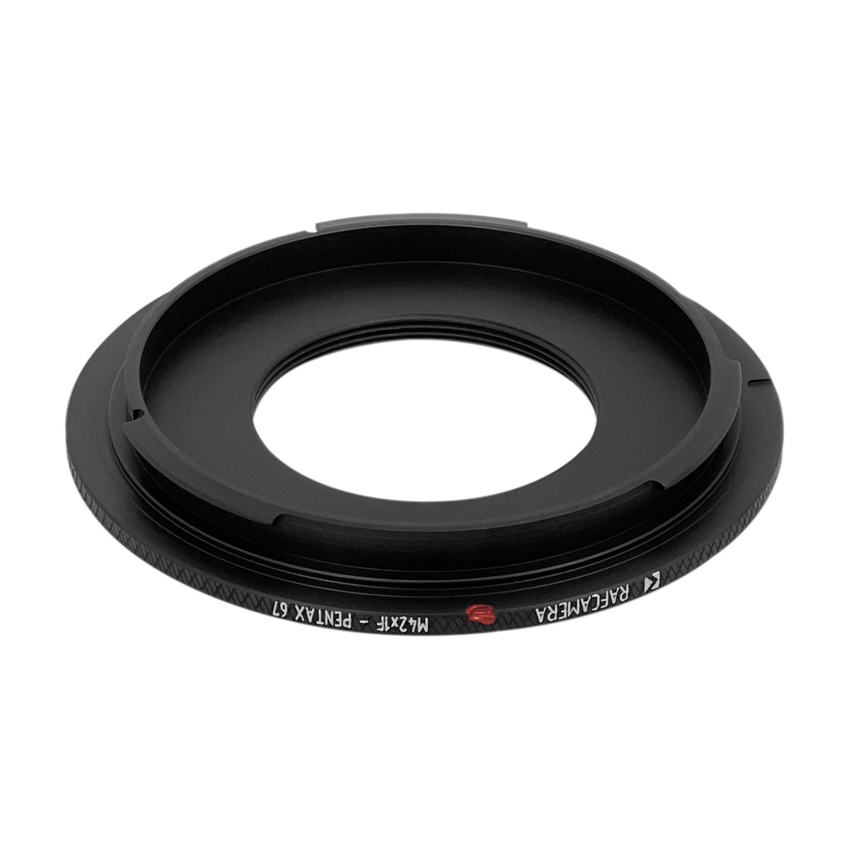 M42x1 female thread to Pentax 67 camera mount adapter
