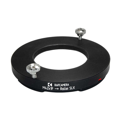 M42x1 female thread to Rolleiflex SLX camera mount adapter