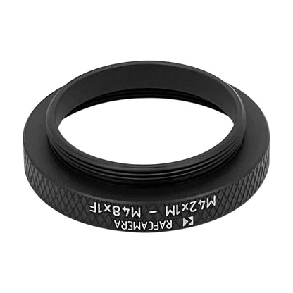 M42x1 male to M48x1 female thread adapter