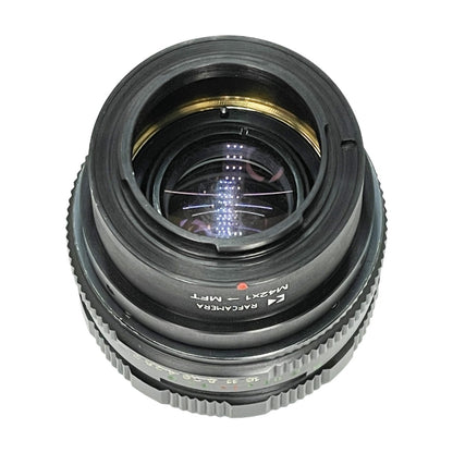 Retention ring with M42x1 male thread to press a lens aperture pin