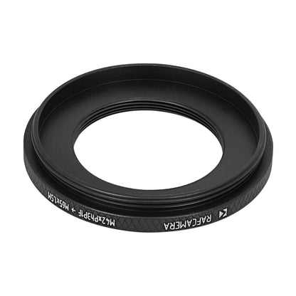 M42xPh3P1 female to M65x1.5 male thread (Leica Z16 objective to Z16A) adapter
