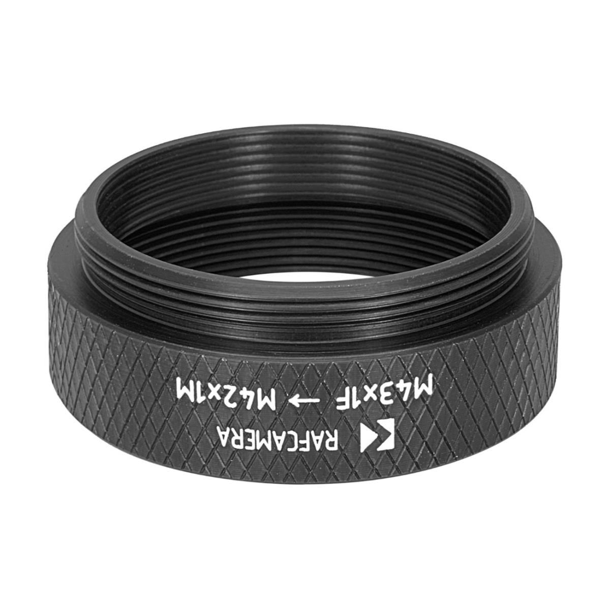 M43x1 female to M42x1 male thread adapter