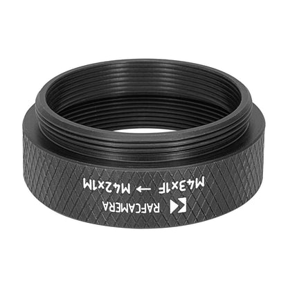 M43x1 female to M42x1 male thread adapter