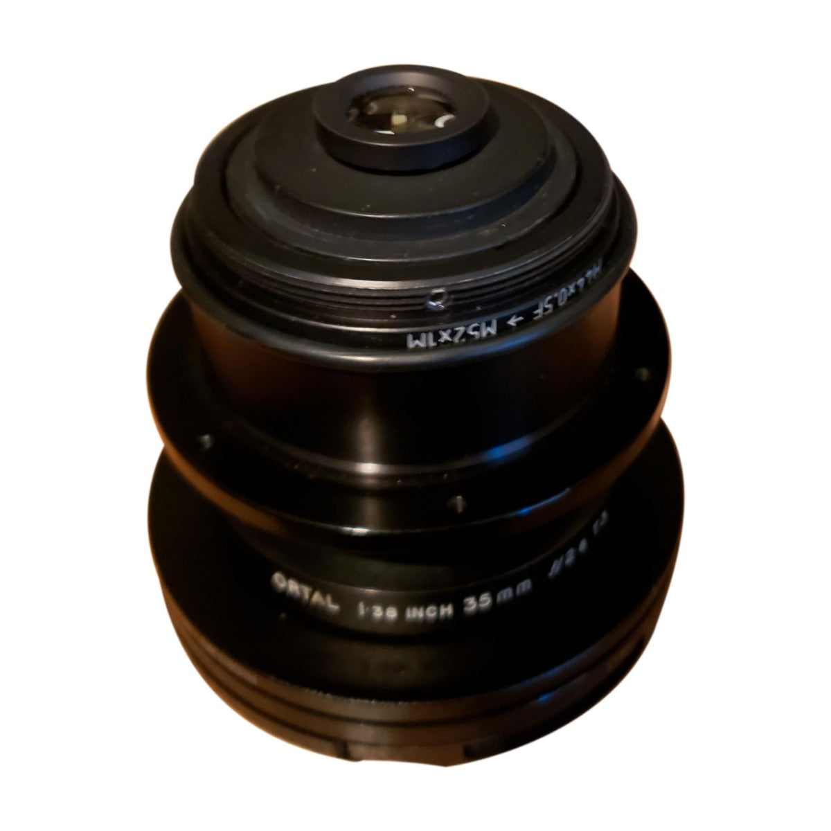 M44x0.5 female to M52x1 male thread adapter for Ortal lenses