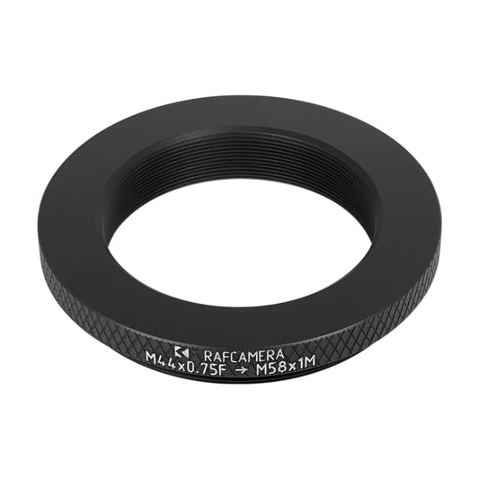 M44x0.75 female to M58x1 male thread adapter