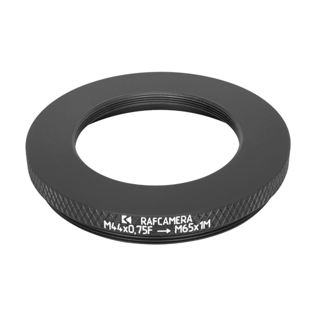 M44x0.75 female to M65x1 male thread adapter