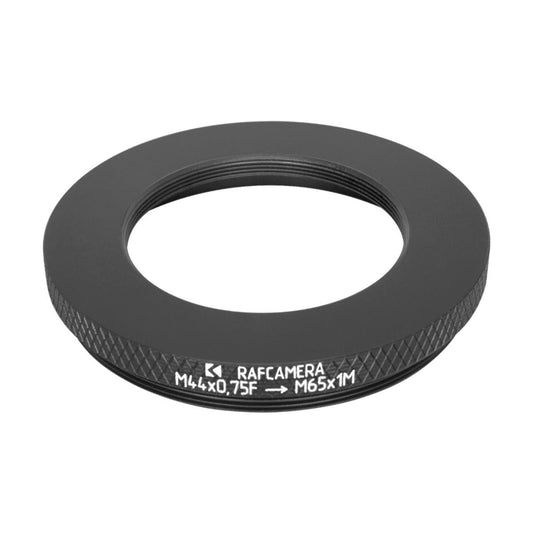 M44x0.75 female to M65x1 male thread adapter