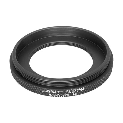 M44x0.75 female to M65x1 male thread adapter