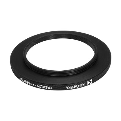 M45x0.7 male to M58x0.75 female thread adapter (45mm to 58mm step-up ring)