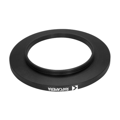 M45x0.7 male to M62x0.75 female thread adapter (45mm to 62mm step-up ring)