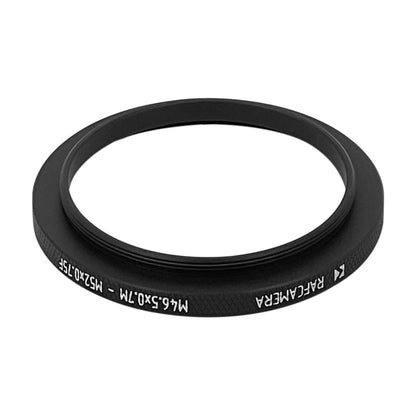 M46.5x0.7 male to M52x0.75 female thread adapter (46.5mm to 52mm step-up ring)