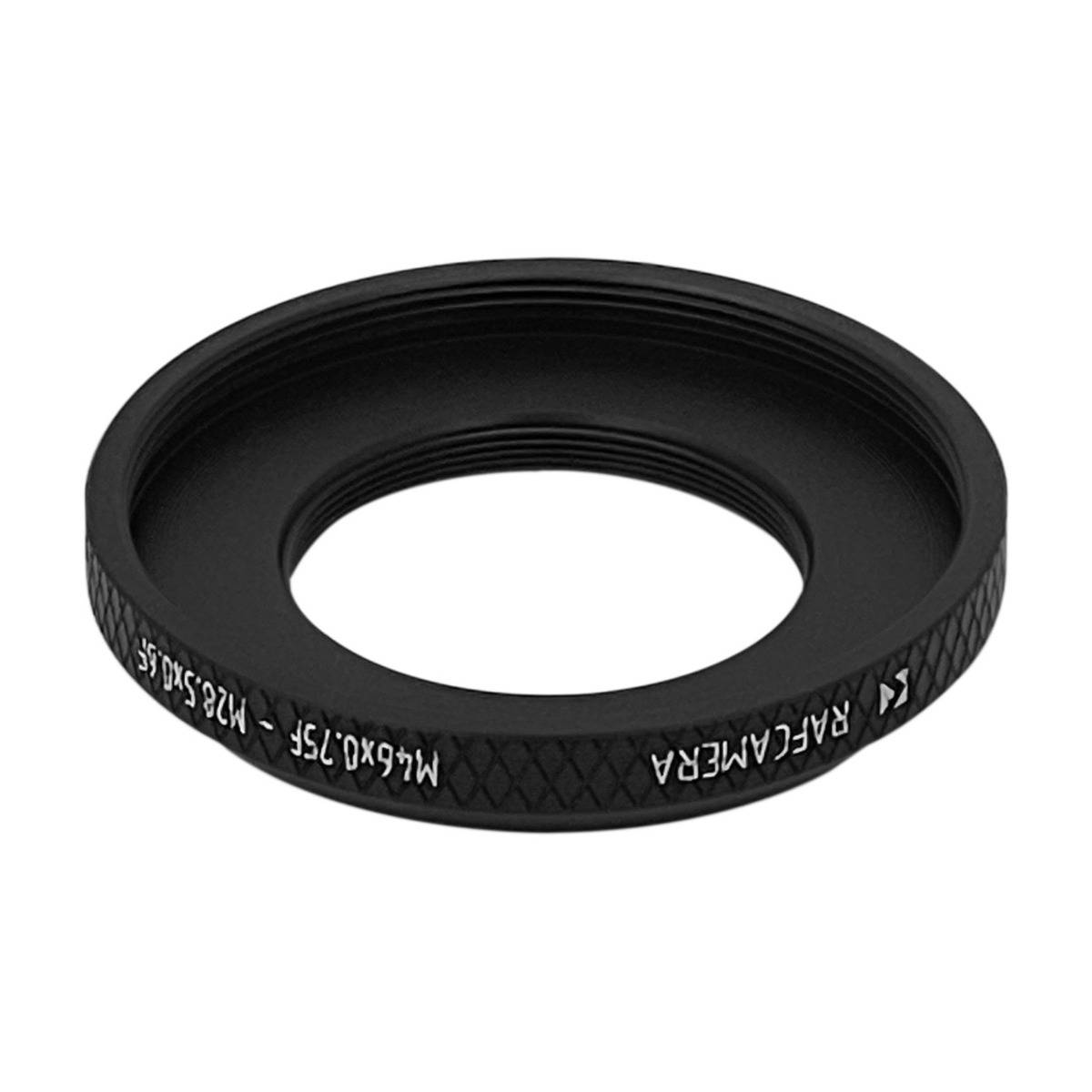 M46x0.75 female to M28.5x0.6 female thread adapter