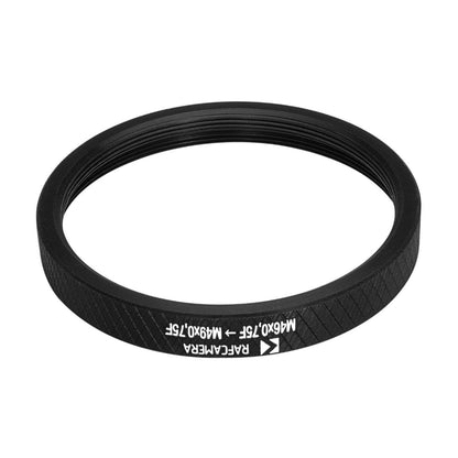 M46x0.75 female to M49x0.75 female thread adapter