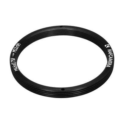 M46x0.75 female to M52x1 male thread adapter, flangeless