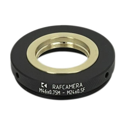 M46x0.75 male to M24x0.5 female step-down ring (adapter for Bolex 8/19/1.5x)