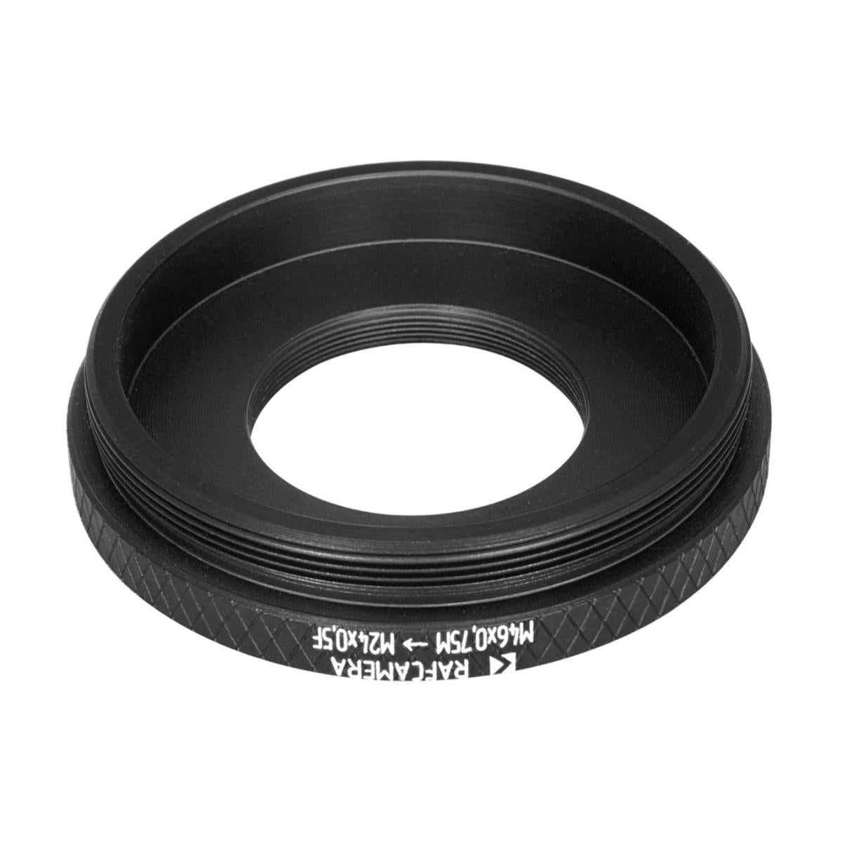 M46x0.75 male to M24x0.5 female thread adapter for Bolex 8/19/1.5x lens