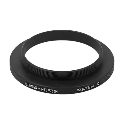M47.5x0.6 male to M58x0.75 female thread adapter (filter step-up ring)