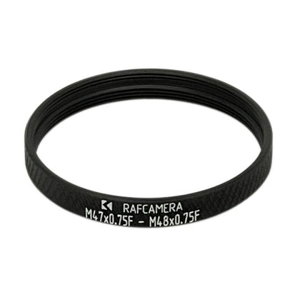 M47x0.75 female to M48x0.75 female thread adapter