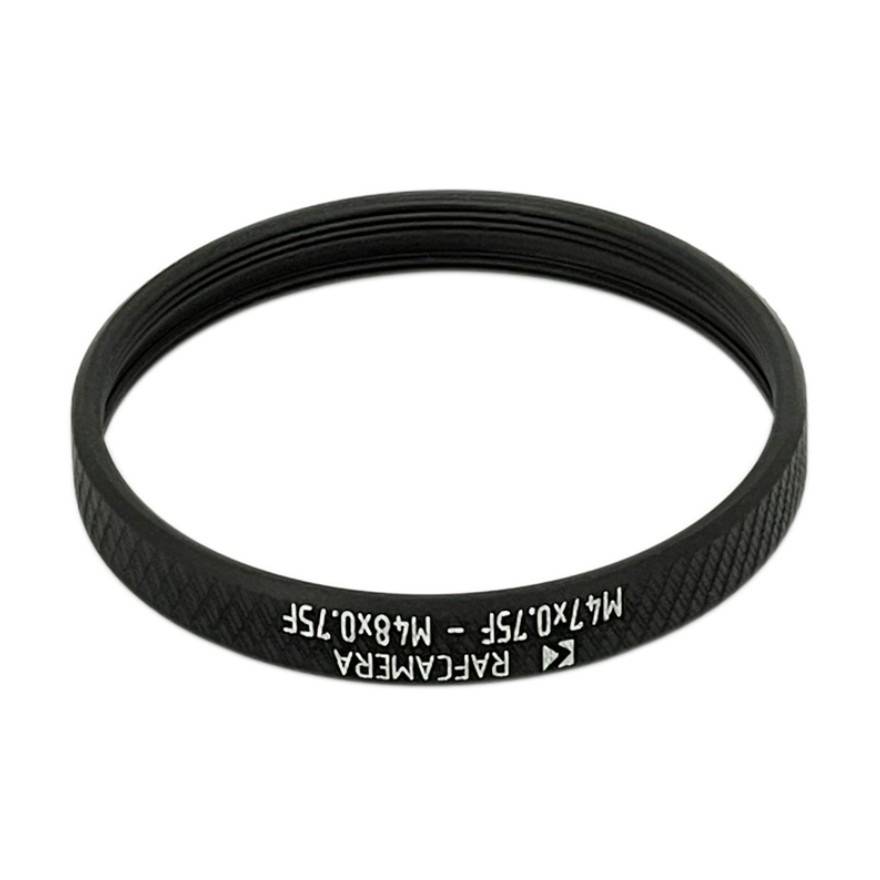 M47x0.75 female to M48x0.75 female thread adapter