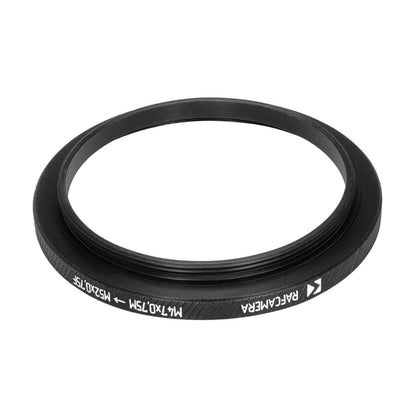 M47x0.75 male to M52x0.75 female thread adapter (47mm to 52mm step-up ring)