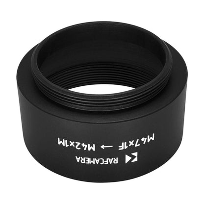 M47x1 female to M42x1 male thread adapter