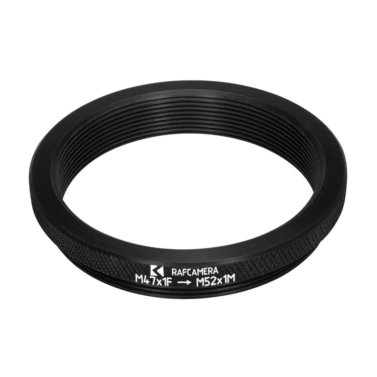 M47x1 female to M52x1 male thread adapter