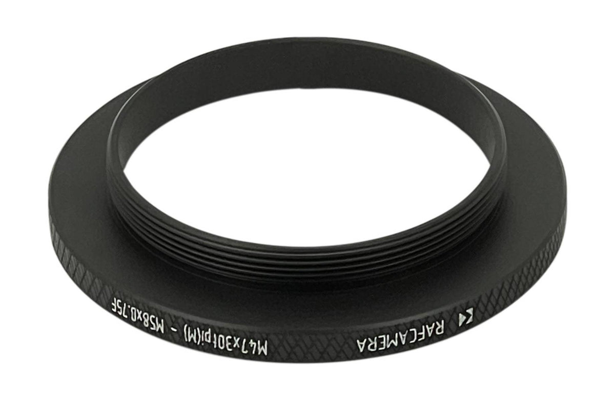 M47x30tpi male to M58x0.75 female thread adapter