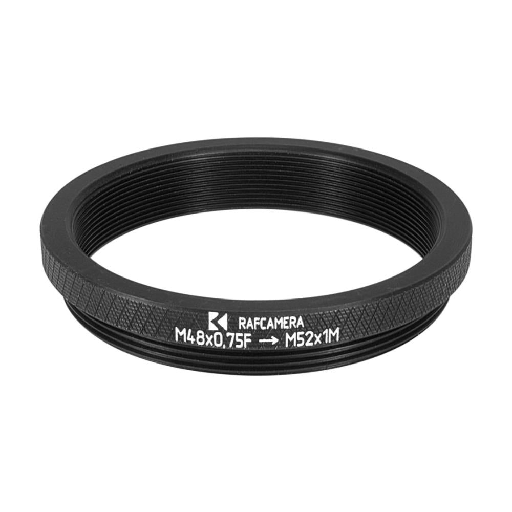 M48x0.75 female to M52x1 male thread adapter