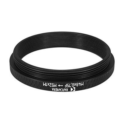 M48x0.75 female to M52x1 male thread adapter