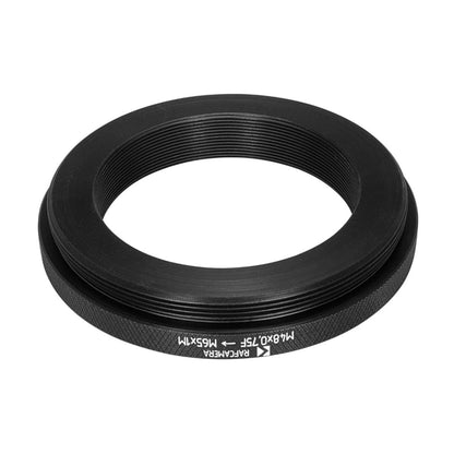 M48x0.75 female to M65x1 male thread adapter