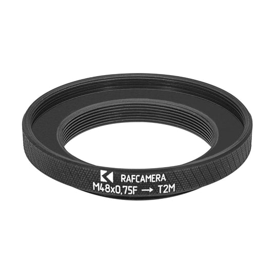 M48x0.75 female to T2 (M42x0.75) male thread adapter