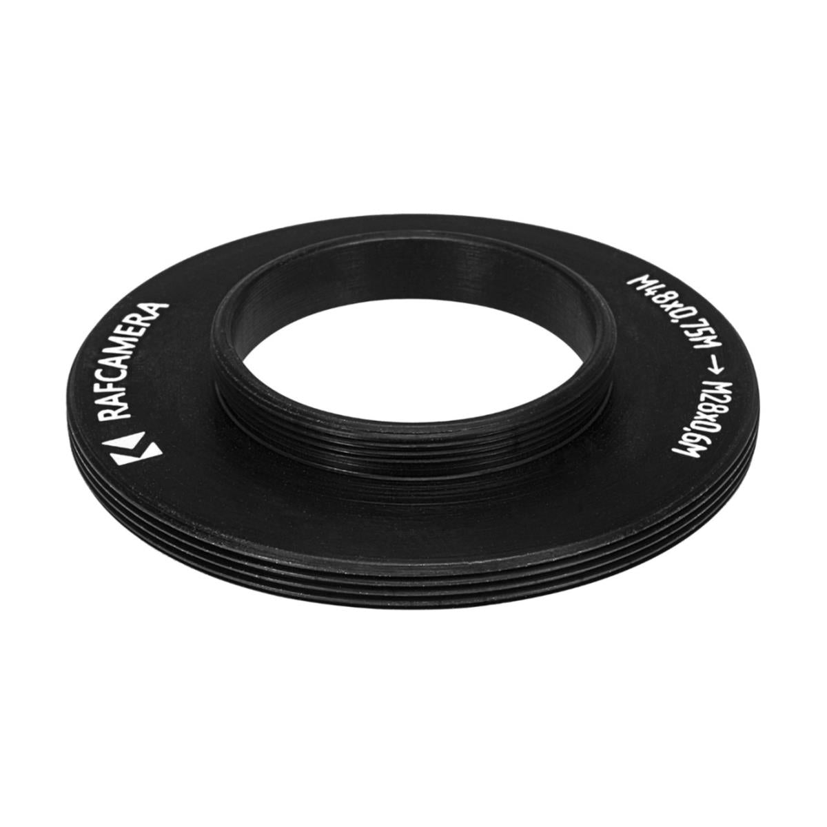M48x0.75 male to M28x0.6 male thread adapter (Arcturus bino on Baader diagonal)