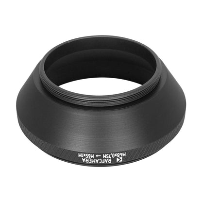M48x0.75 male to M65x1 male thread adapter, cone