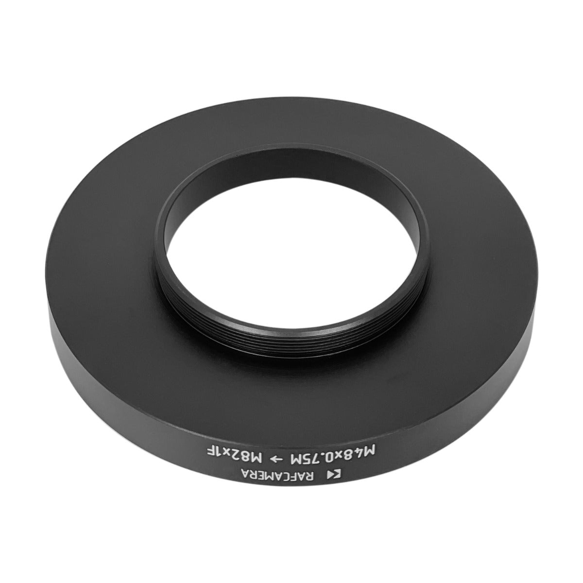 M48x0.75 male to M82x1 female thread adapter