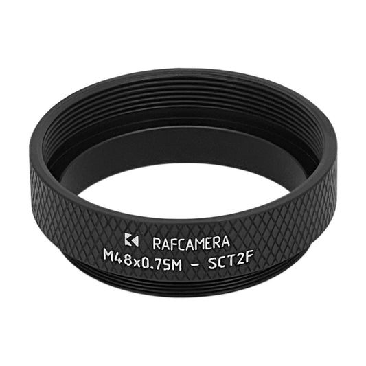 M48x0.75 male to SCT2" female thread adapter