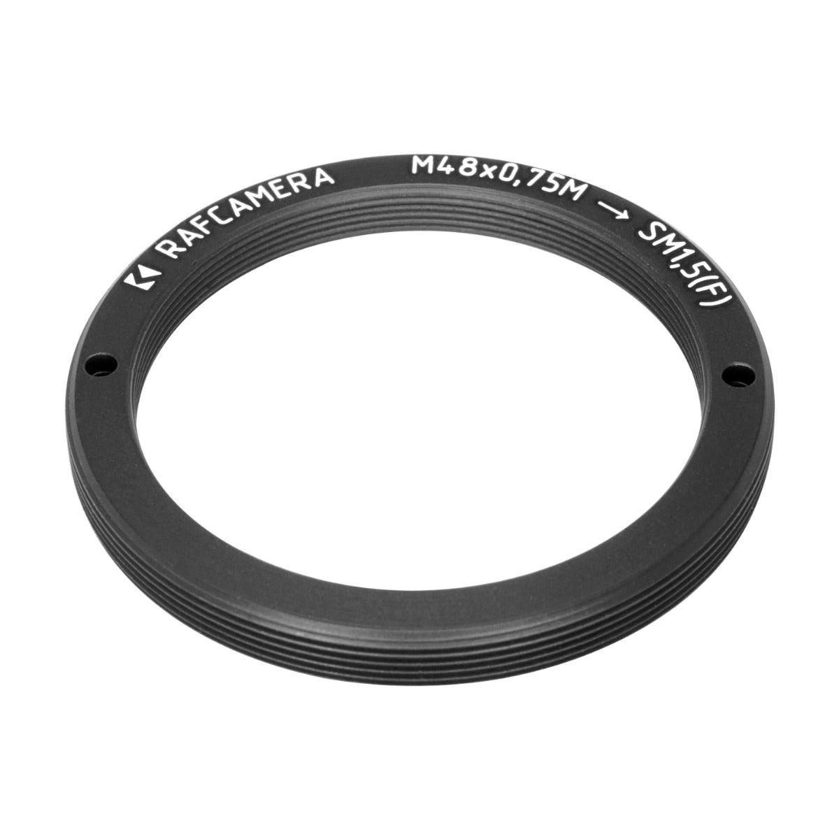 M48x0.75 male to SM1.5 female thread adapter, flangeless