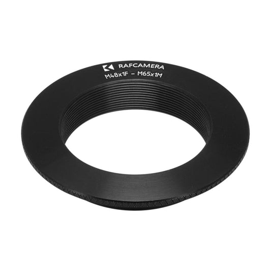 M48x1 female to M65x1 male thread adapter