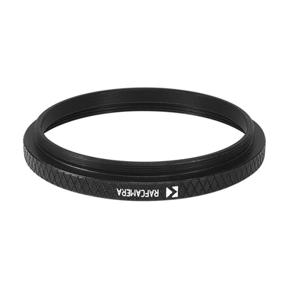 M49.5x0.5 male to M52x0.75 female thread adapter (49.5mm to 52mm step-up ring)