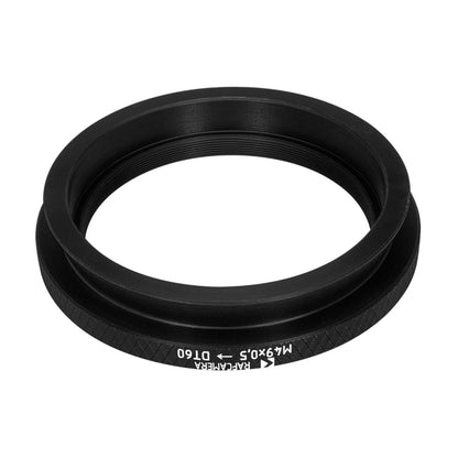 M49x0.5 female thread to 60mm dovetail adapter for MBS-10 microscope