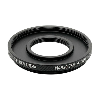 M49x0.75 male to female C-mount thread adapter