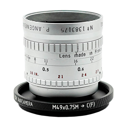 M49x0.75 male to female C-mount thread adapter