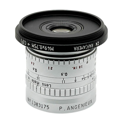 M49x0.75 male to female C-mount thread adapter